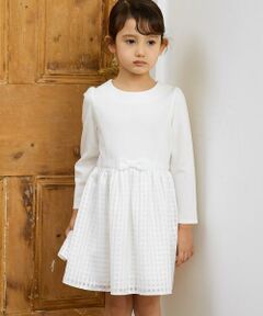 green label relaxing / グリーンレーベル リラクシング ベビー・キッズウエア | ポンチウエストリボンワンピース