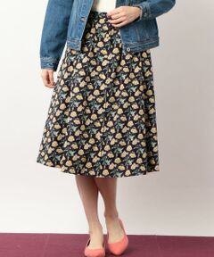 green label relaxing / グリーンレーベル リラクシング ミニ・ひざ丈スカート | NFC LBTY フロントボタン スカート