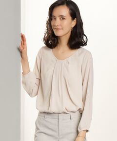 green label relaxing / グリーンレーベル リラクシング シャツ・ブラウス | RF アムンゼン フロントボウタイ風 ブラウス