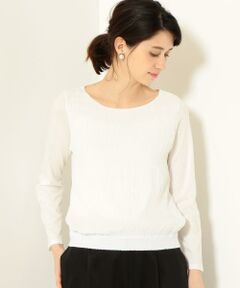 green label relaxing / グリーンレーベル リラクシング カットソー | D ランダムプリーツ ロングスリーブ カットソー