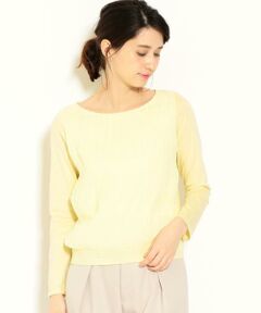 green label relaxing / グリーンレーベル リラクシング カットソー | D ランダムプリーツ ロングスリーブ カットソー