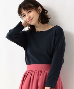 green label relaxing / グリーンレーベル リラクシング ニット・セーター | [手洗い可能] NFC スカラップボートネック ニット