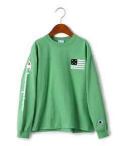 【ジュニア】別注CHAMPION(チャンピオン)サガラロングスリーブTシャツ