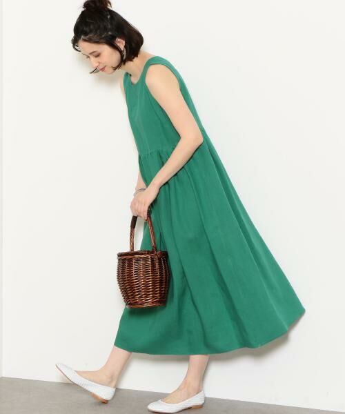 セール ル グラジック Le Glazik Sc Linen ノースリーブ ワンピース ロング マキシ丈ワンピース Green Label Relaxing グリーンレーベル リラクシング ファッション通販 タカシマヤファッションスクエア