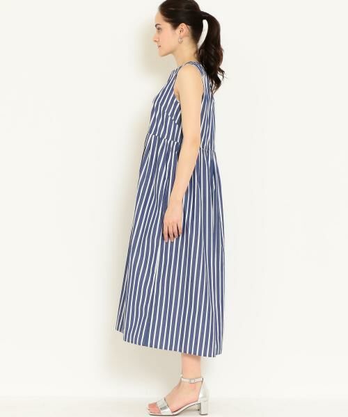 セール ル グラジック Le Glazik Sc コットン ストライプ ノースリーブワンピース ロング マキシ丈ワンピース Green Label Relaxing グリーンレーベル リラクシング ファッション通販 タカシマヤファッションスクエア
