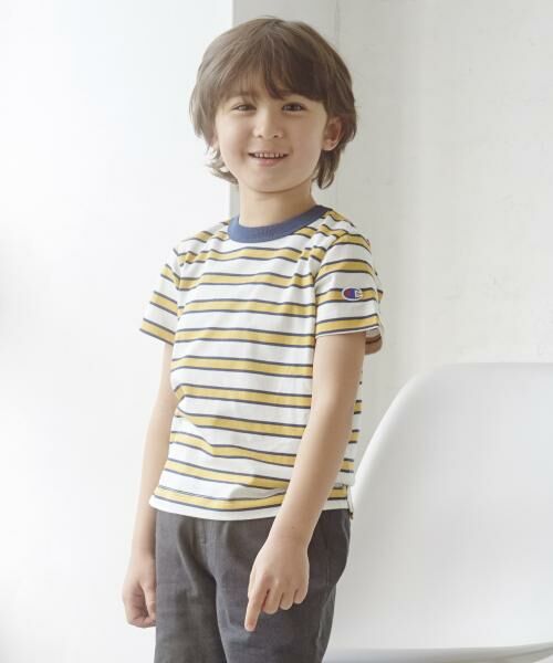 セール キッズ 別注 Champion チャンピオン ボーダーtシャツ ベビー キッズウエア Green Label Relaxing グリーンレーベル リラクシング ファッション通販 タカシマヤファッションスクエア