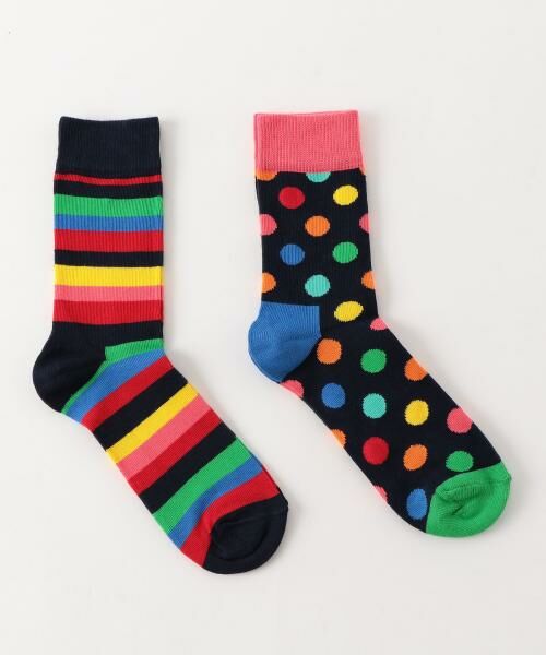 セール】 HAPPY SOCKS(ハッピーソックス) 2P 18SS （ベビー・キッズ