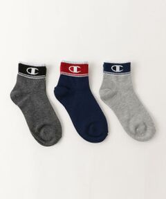 green label relaxing / グリーンレーベル リラクシング ベビー・キッズグッズ | CHAMPION（チャンピオン）3Pソックスクォーターレングスロゴ