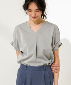 green label relaxing / グリーンレーベル リラクシング シャツ・ブラウス | [手洗い可能] CS コットン ソデタックブラウス