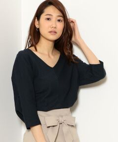 green label relaxing / グリーンレーベル リラクシング カットソー | KFC シャイニーワイドリップル Vネックカットソー