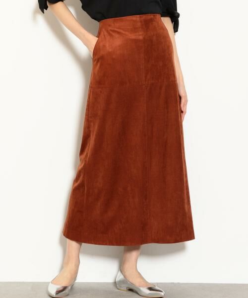 セール Fm スウェードライク ロング タイトスカート ロング マキシ丈スカート Green Label Relaxing グリーンレーベル リラクシング ファッション通販 タカシマヤファッションスクエア