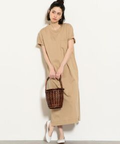 green label relaxing / グリーンレーベル リラクシング ロング・マキシ丈ワンピース | [別注 グッドウェア]Goodwear×GLR SC ロングスリット ワンピース