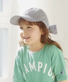 green label relaxing / グリーンレーベル リラクシング ベビー・キッズグッズ | GLR バックリボンキャップ ギンガムチェック