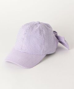 green label relaxing / グリーンレーベル リラクシング ベビー・キッズグッズ | GLR バックリボンキャップ ギンガムチェック