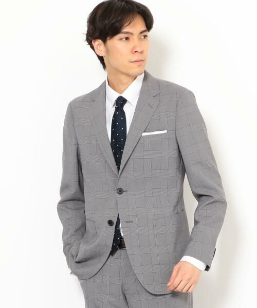 ACTIVE PLUS グレンチェック 2B NT 2PP- ジャケット＜ストレッチ、防シワ、ウォッシャブル＞