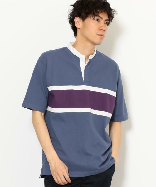 セール Sc シームボーダー バンドカラー ラガーシャツ Tシャツ Green Label Relaxing グリーンレーベル リラクシング ファッション通販 タカシマヤファッションスクエア