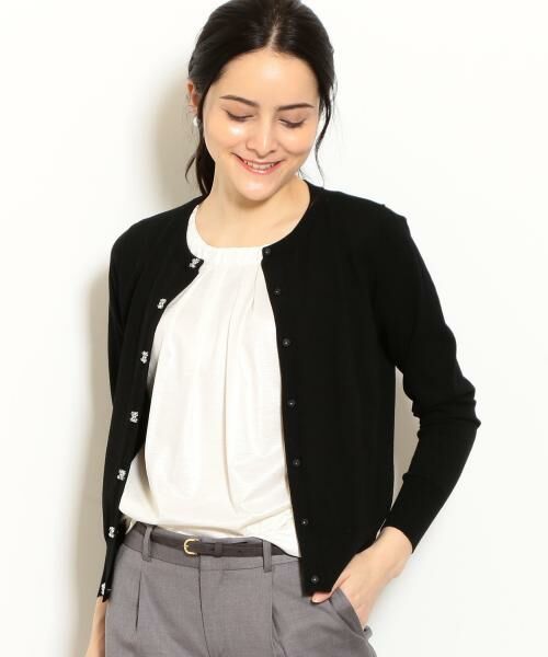 セール 手洗い可能 Cs ビジューボタン カーディガン カーディガン ボレロ Green Label Relaxing グリーンレーベル リラクシング ファッション通販 タカシマヤファッションスクエア