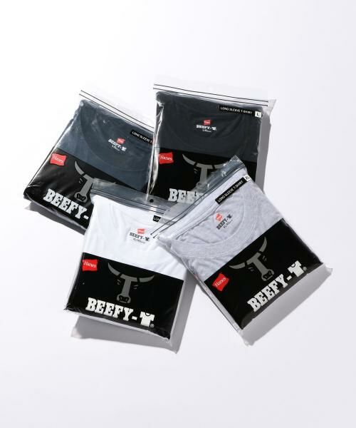 セール】 【WEB限定】 [ヘインズ] SC Hanes BEEFY ロングスリーブ TEE