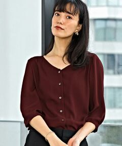 green label relaxing / グリーンレーベル リラクシング シャツ・ブラウス | D P JKIN Vネック ブラウス