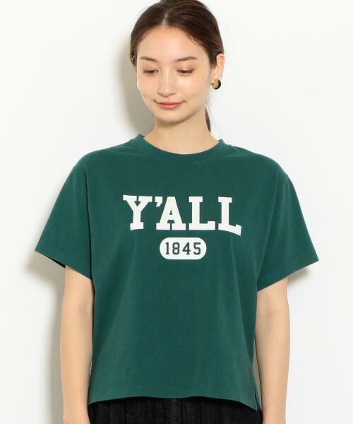 green label relaxing / グリーンレーベル リラクシング カットソー | SC テンジク カレッジ プリント Tシャツ | 詳細4