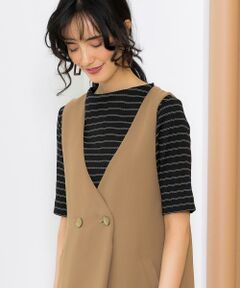 green label relaxing / グリーンレーベル リラクシング カットソー | KFC シャイニー ワイド テレコ ボトル ネック カットソー