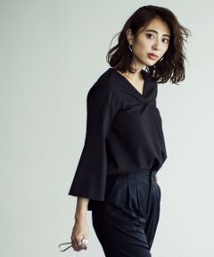 green label relaxing / グリーンレーベル リラクシング シャツ・ブラウス | [カチリラ] D ソデフレアタック ブラウス