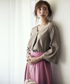 green label relaxing / グリーンレーベル リラクシング シャツ・ブラウス | [カチリラ] D ソデフレアタック ブラウス