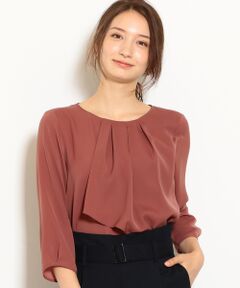 green label relaxing / グリーンレーベル リラクシング シャツ・ブラウス | D サテン アシメフレア ブラウス