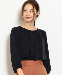 green label relaxing / グリーンレーベル リラクシング シャツ・ブラウス | D サテン アシメフレア ブラウス