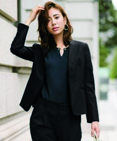 green label relaxing / グリーンレーベル リラクシング テーラードジャケット | [カチリラ] ◆D ノーラペル ジャケット