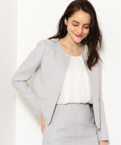 green label relaxing / グリーンレーベル リラクシング ノーカラージャケット | [R/ブッチャー] ◆D パイピング ノーカラー ジャケット