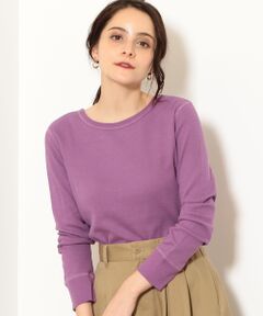 green label relaxing / グリーンレーベル リラクシング カットソー | NFC ハニカムワッフル クルーネック プルオーバーカットソー