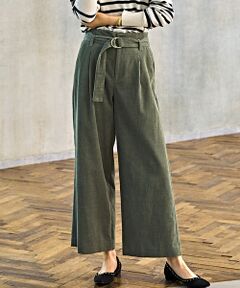 green label relaxing / グリーンレーベル リラクシング その他パンツ | ◆NFC ウォッシュ コーデュロイ ワイド パンツ