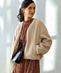 green label relaxing / グリーンレーベル リラクシング その他アウター | ◆SC ボア ジップ ブルゾン