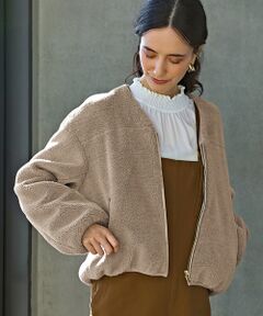 green label relaxing / グリーンレーベル リラクシング その他アウター | ◆SC ボア ジップ ブルゾン