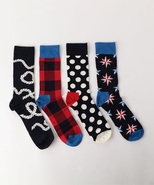 green label relaxing / グリーンレーベル リラクシング ソックス | 【WEB限定】 [ハッピーソックス]  Happy Socks 4P BOX / 靴下 /セット | 詳細11