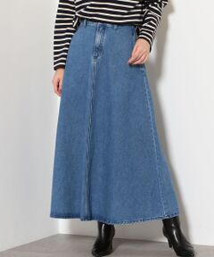 green label relaxing / グリーンレーベル リラクシング デニムスカート | [別注]LEE(リー)×GLR SC マキシ フレア ロング デニム スカート