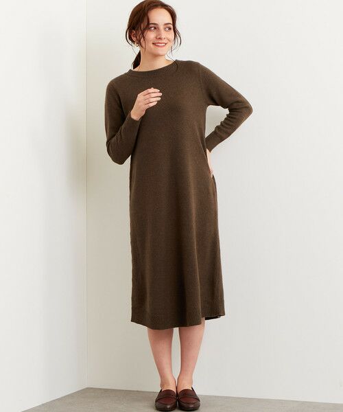 セール Kfc クルーネック フレア ロング ニットワンピース ミニ丈 ひざ丈ワンピース Green Label Relaxing グリーンレーベル リラクシング ファッション通販 タカシマヤファッションスクエア