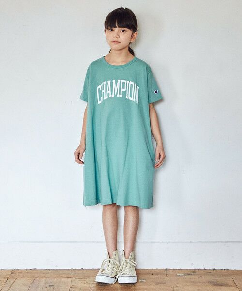 セール ジュニア 別注 Champion チャンピオン ロゴワンピース ロング マキシ丈ワンピース Green Label Relaxing グリーンレーベル リラクシング ファッション通販 タカシマヤファッションスクエア