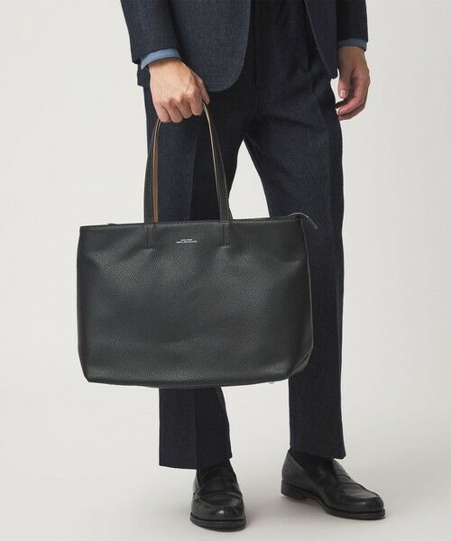 green label relaxing / グリーンレーベル リラクシング トートバッグ | シボ レザーライク ジップ トート バッグ | 詳細6