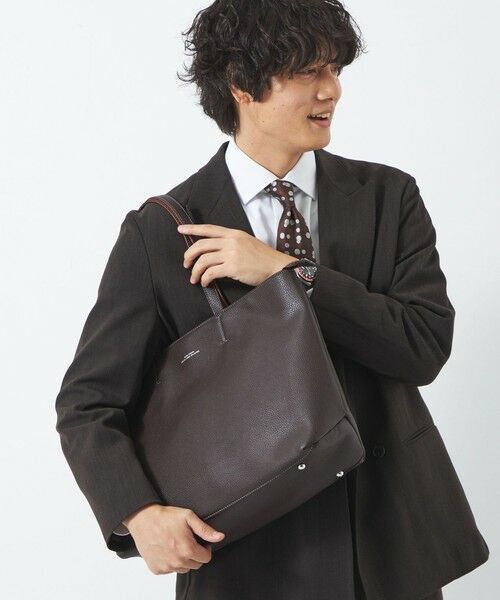 green label relaxing / グリーンレーベル リラクシング トートバッグ | シボ レザーライク ジップ トート バッグ | 詳細10