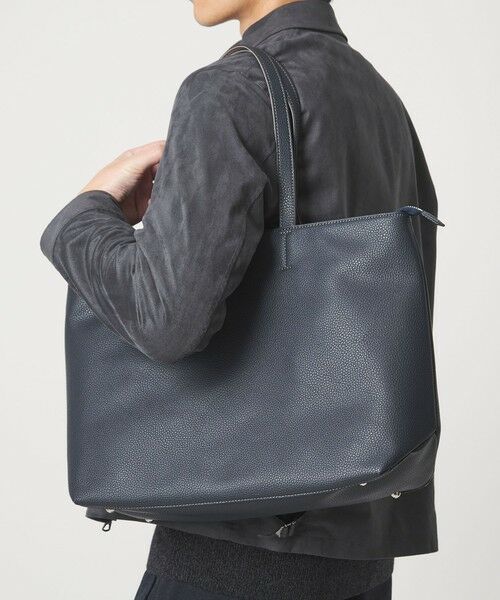 green label relaxing / グリーンレーベル リラクシング トートバッグ | シボ レザーライク ジップ トート バッグ | 詳細24