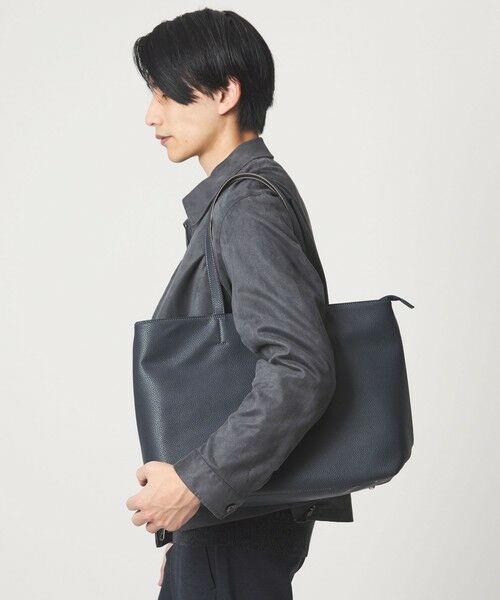 green label relaxing / グリーンレーベル リラクシング トートバッグ | シボ レザーライク ジップ トート バッグ | 詳細25