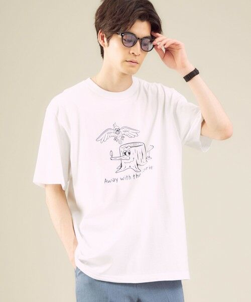 セール Livehood Phog スタンプ プリント Tシャツ Tシャツ Green Label Relaxing グリーンレーベル リラクシング ファッション通販 タカシマヤファッションスクエア