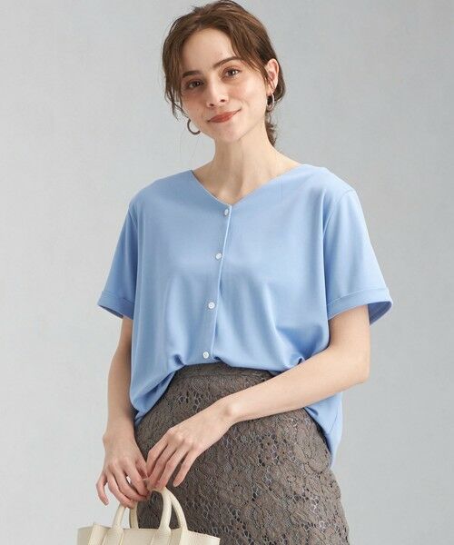 セール Cb Ta ポンチ フロント ボタン プルオーバー カットソー カットソー Green Label Relaxing グリーンレーベル リラクシング ファッション通販 タカシマヤファッションスクエア