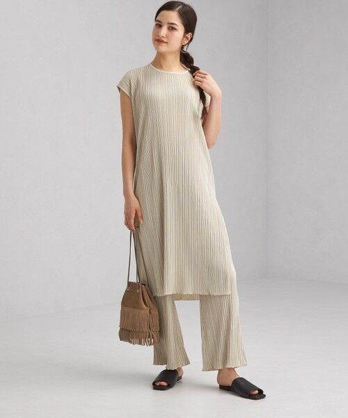 セール Ffc ランダム プリーツ ワンピース パンツ ペアアップ ロング マキシ丈ワンピース Green Label Relaxing グリーンレーベル リラクシング ファッション通販 タカシマヤファッションスクエア