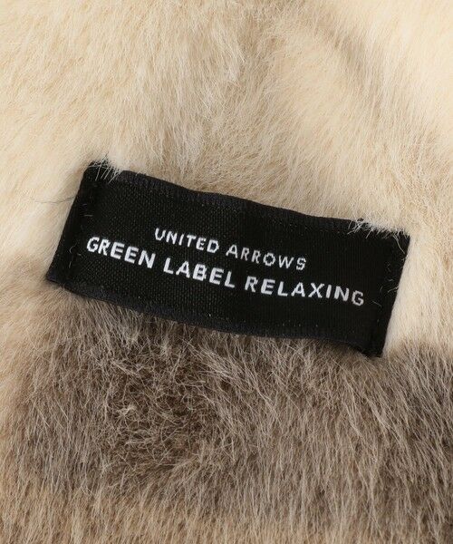 green label relaxing / グリーンレーベル リラクシング マフラー・ショール・スヌード・ストール | GLR フェイクファー マフラー/チェック | 詳細2