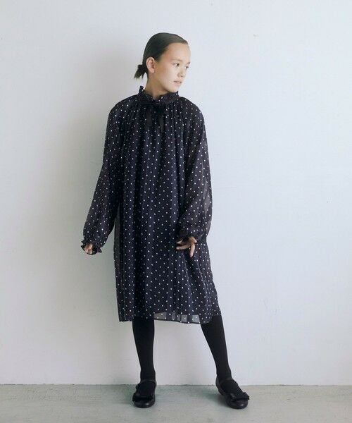 セール Tj サテンドットプリントワンピース 140 160cm ロング マキシ丈ワンピース Green Label Relaxing グリーンレーベル リラクシング ファッション通販 タカシマヤファッションスクエア