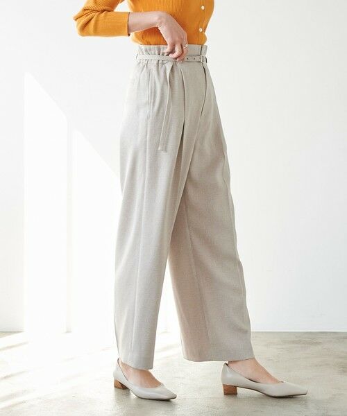 セール リネンライク ワイドパンツ ウォッシャブル ストレッチ 防シワ No09 その他パンツ Green Label Relaxing グリーンレーベル リラクシング ファッション通販 タカシマヤファッションスクエア