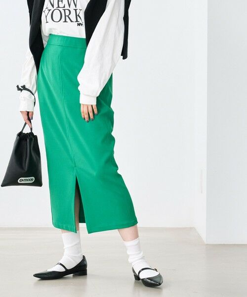 オルマイスカート タイト アムンゼン マシンウォッシャブル ストレッチ 防シワ ロング マキシ丈スカート Green Label Relaxing グリーンレーベル リラクシング ファッション通販 タカシマヤファッションスクエア